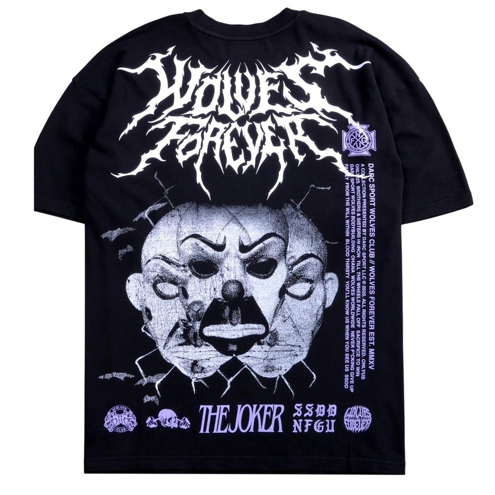 Darc Sport Wolves Forever The Joker Tee T-Shirt Darkness Descends Premium Small